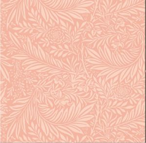 Fleur Nouveau fabric: Foliage Orange (per 1/4 metre) | 