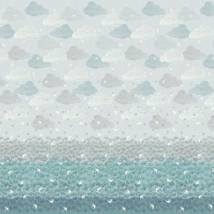 Elements Fabric: Border Mist (per 1/4 metre) | 