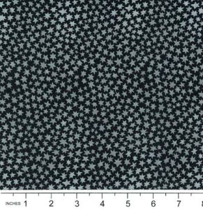 Country Coordinates fabric: Scattered Stars Black (per 1/4 metre) | 