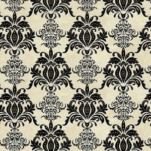 Le Poulet Fabric: Damask Cream (per 1/4 metre) | 