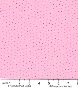 Sweet Spring Fabric: Sketchy Polka Dot, Pink | 