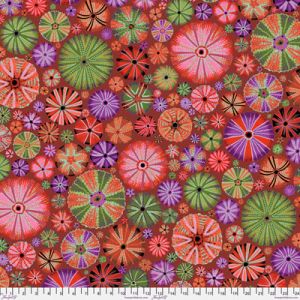 Kaffe Fassett Collective Urchin fabric Red | 