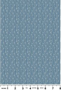 Hajime fabric: Stitch Stripe, Mid Blue | 