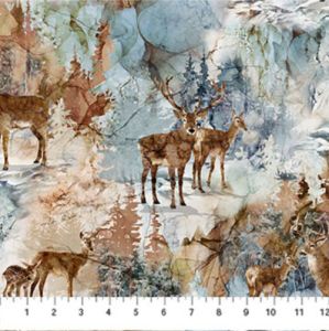 Highland View fabric: Highland Deer | 