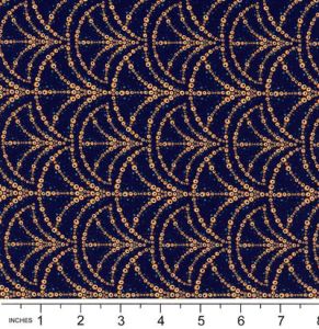 Broderi fabric: Kaskad Royal (per 1/4 metre) | 