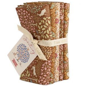 Tilda Sanctuary fabric: Caramel Fat Quarter Bundle | 