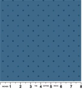 Brensham fabric: Daisy on Mid Blue (per 1/4 metre) | 