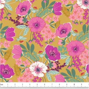 Wandering Fabric Felicity Golden (per 1/4 metre) | 