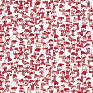 Christmas Wishes fabric: Frosty Fellows Red | 