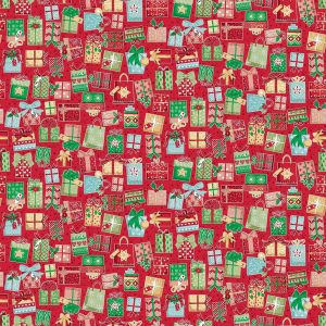 Christmas Wishes fabric: Gifts Galore Red | 