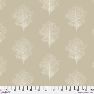 Woodland Blooms fabric: Oak Filigree Wheat (per 1/4 metre) | 