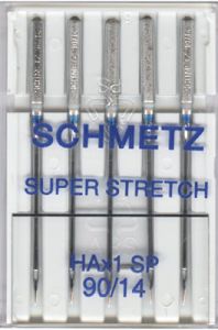 Schmetz Super Stretch Sewing Machine Needles Size 90/14 | 