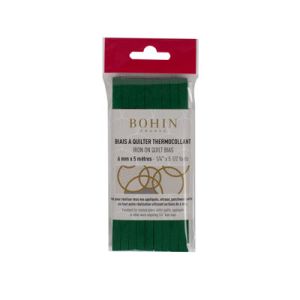 Christmas Green Fusible Quilt Bias Tape 1/4' Bohin | 