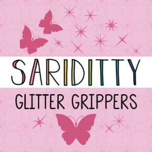 Sariditty Butterfly Glitter Grippers  Pack of 27 | 