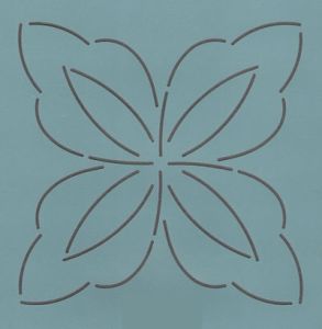 Quilt Stencil  6' Fancy Pinwheel | 