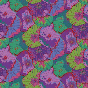 Kaffe Fassett Collective 108' Quilt Backs: Lotus Leaf Purple (per 1/4 metre) | 