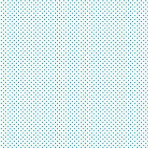 Makower Small Spots Fabric: Aqua Spots White (per 1/4 metre) | 