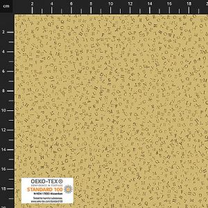 Quilters Coordinates fabric: Letters Sunshine (per 1/4 metre) | 