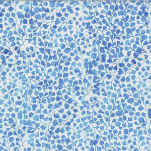 Bali Handpaints Fabric: Leaf Silhouette Sky (per 1/4 metre) | 