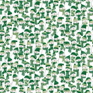 Christmas Wishes fabric: Frosty Fellows Green | 