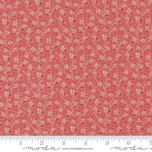 Rouenneries Trois fabric: Bijou, Faded Red | 