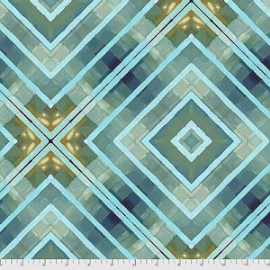 Madison One Fabric: Intersection Blue (per 1/4 metre) | 