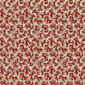 Quilters Basic Harmony: Wavy Branches Maroon (per 1/4 metre) | 