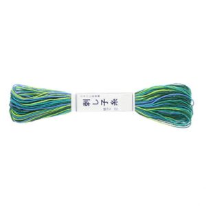 Blues/Greens Variegated Sashiko Thread 20m Skein | 