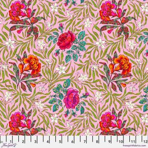 Language of Flowers Fabric: Large Victorian Rose (per 1/4 metre) | 