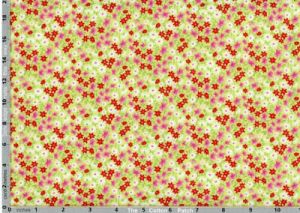 Spring Florals Fabric: Green Ditzy Floral (per 1/4 metre) | 