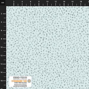 Quilters Coordinates fabric: Letters Light Grey (per 1/4 metre) | 