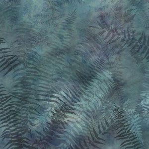 Painted Forest Fabric: Leaves Dusty (per 1/4 metre) | 