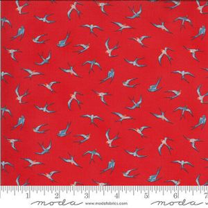 Lulu Fabric: Flying High Geranium (per 1/4 metre) | 