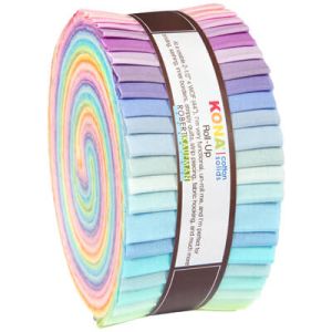 Robert Kaufman Kona Pastel Palette 21/2' RollUp | 