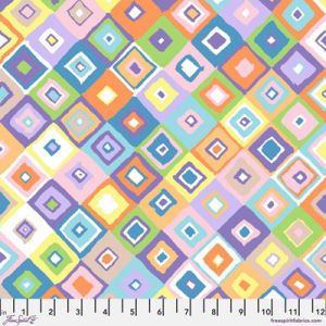 Kaffe Fassett Collective Fabric: Square Dance Pastel | 