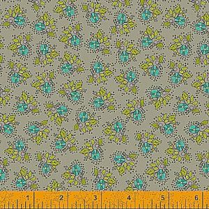 Buttons and Blooms fabric: Petit Bouquet Mushroom Soup (per 1/4 metre) | 