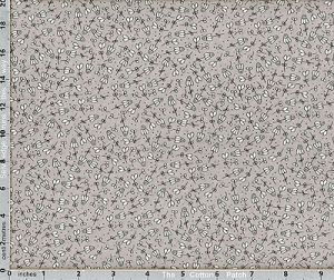 Spring Chicken fabric: Flower Garden Grey (per 1/4 metre) | 