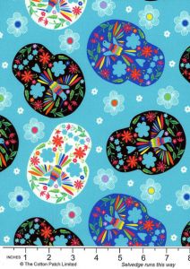 Mexicana fabric: Sugar Skulls (per 1/4 metre) | 