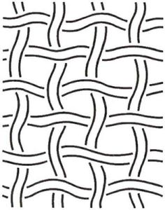 Quilt Stencil  8 1/2' x 11' Basket Weave | 