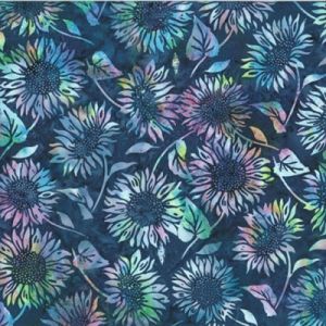 Bali Batik Handpaints Fabric: Blue Hawaiian (per 1/4 metre) | 