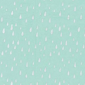 Hoffman Celebrate: Raindrops Spearmint/Silver (per 1/4 metre) | 