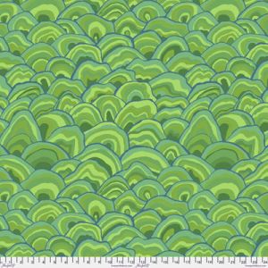 Kaffe Fassett Collective Wobble fabric Green | 