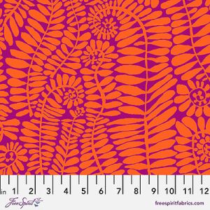 Kaffe Fassett Collective: Fronds Orange (per 1/4 metre) | 