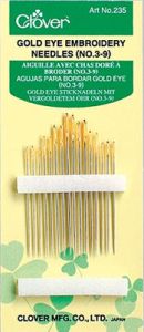 Clover Gold Eye Embroidery Needles (Assorted) | 