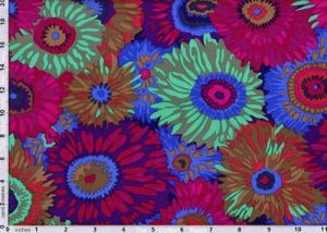 Philip Jacobs Fabric Zany Dark  (per 1/4 metre) | 