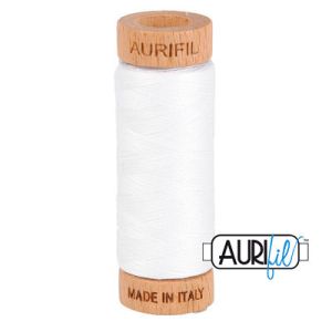 Aurifil 80 Cotton Thread 2024 White 274m | 