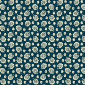 Cocoa Blue fabric: Monstera Navy (per 1/4 metre) | 