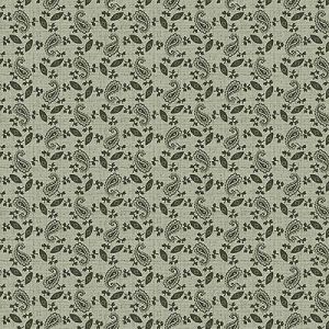 Memories fabric: Small Paisley Green (per 1/4 metre) | 