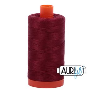 Aurifil 50/2  Dark Carmine Red Thread 2460 | 