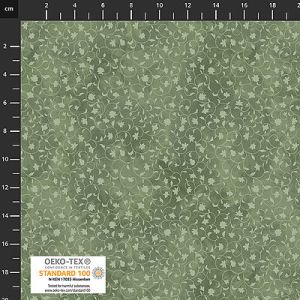 Quilters Coordinates fabric: Floral Scroll Sage (per 1/4 metre) | 